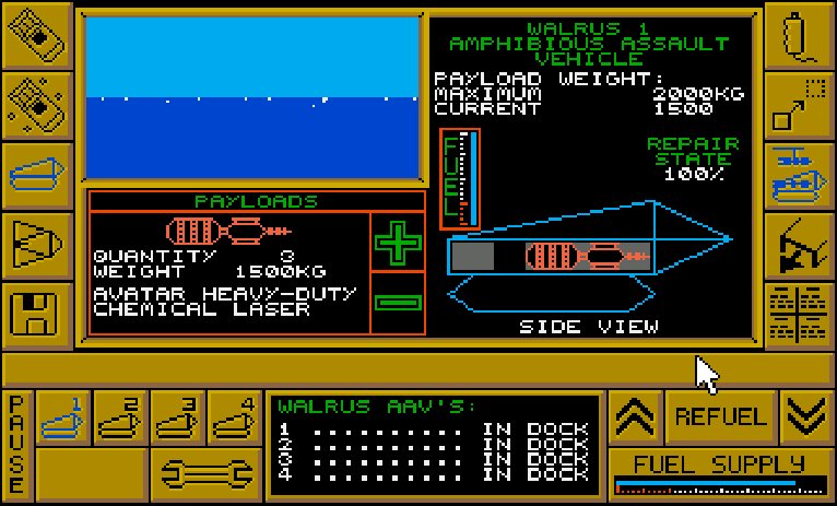Carrier Command Classic Amiga game