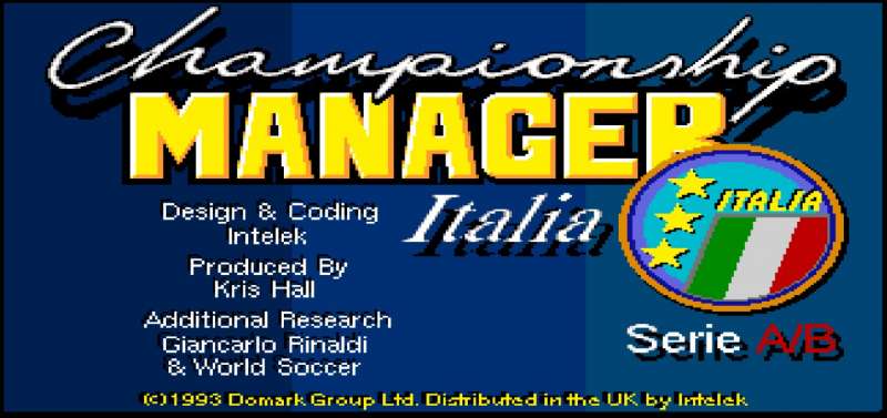 Championship Manager Italia Classic Amiga game