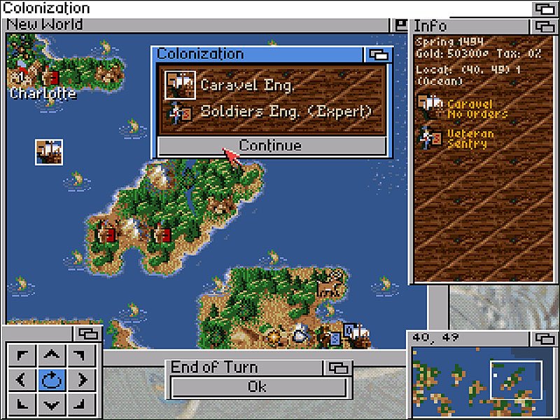 Colonization Classic Amiga game