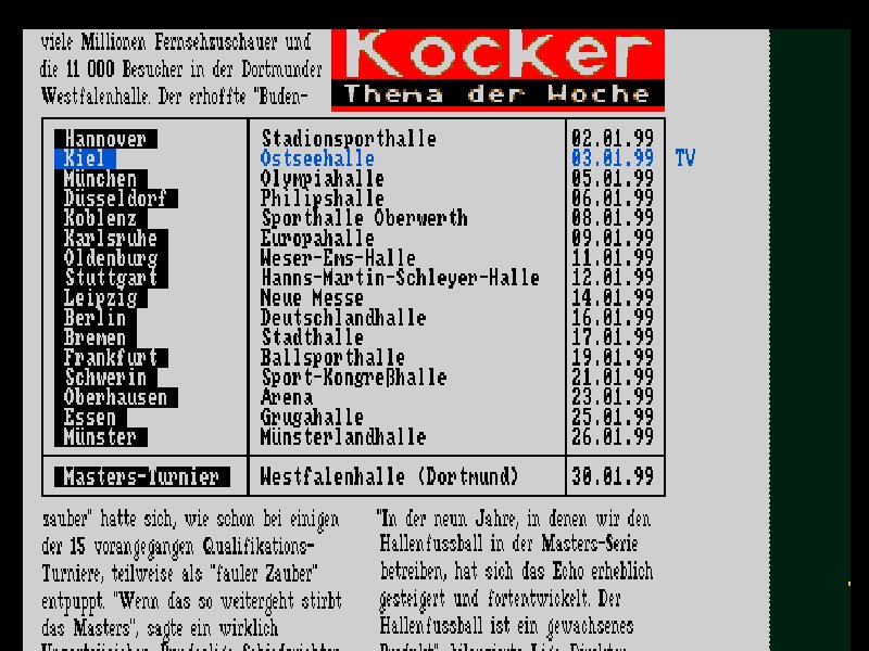 FSV Santa Monika: Hallenturnier Classic Amiga game