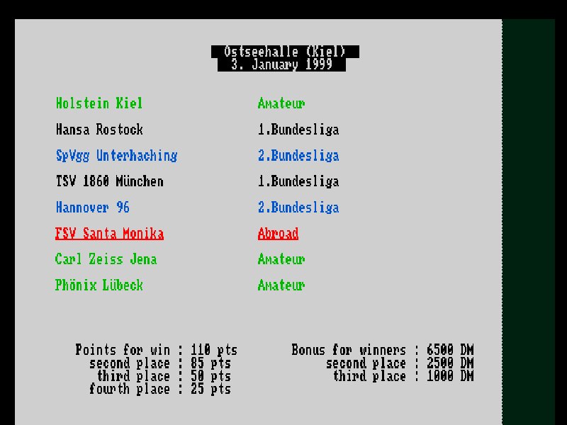 FSV Santa Monika: Hallenturnier Classic Amiga game