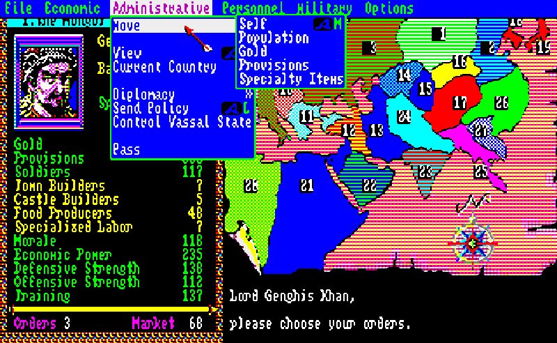 Genghis Khan Classic Amiga game