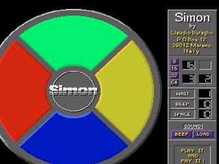 Simon Classic Amiga game
