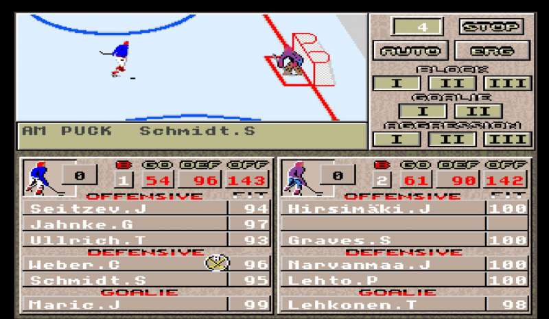 World Hockey League Manager Classic Amiga game