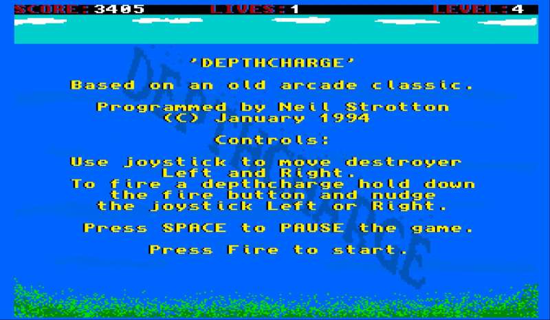 Depthcharge klasyczne gry Amiga