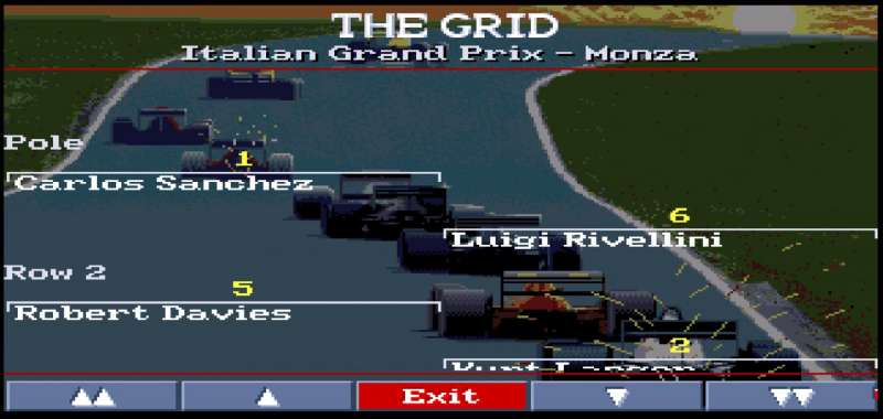 Formula One Grand Prix klasyczne gry Amiga