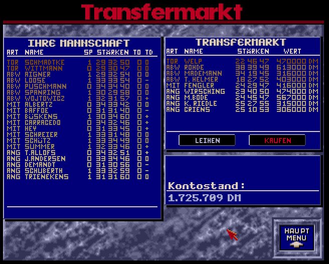 Bundesliga Manager klasyczne gry Amiga